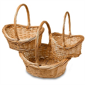 Geneoa <b>Wicker</b> Storage <b>Basket</b> Set Oval Shape for Convenient Organization - Product Image 1