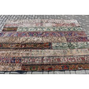 Alfombra Turca Vintage Grande de 5.9x8.1 pies (181x248 cm), Alfombra Azul con Estampado Animal - Product Image 3