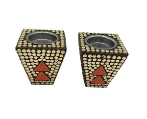 Conjunto de regalo de Ramadán árabe, incrustaciones de perlas madre de madera, bandeja de quemador Mubkhar Bakhoor, incensario Oud, incrustaciones de hueso con aroma de rosa para Oriente Medio - Product Image 5