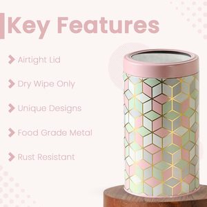 Tarro de lata hecho a mano de alta calidad con tapa, contenedor de condimentos de Metal para fiestas, estilos de cubierta, suministro a granel en embalaje de cartón - Product Image 2