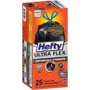 Bolsas de Basura Hefty Ultra Strong BlackOut PCTE88352, 13 Galones, 0.9 Mil, 23 3/4" x 24 7/8", Baja Densidad, Uso Medio, Aroma Cítrico, Negras - Product Image 5