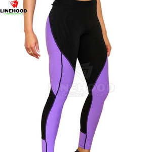 Pantalones de Yoga de cintura media de alta calidad para mujer superventas conjunto de Yoga de patrón sólido con cierre de cintura elástica disponibilidad al por mayor - Product Image 1
