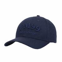 Casquettes en gros pour hommes, marine, broderie tonale, visière incurvée, six panneaux, style classique, pour le sport et le golf, prêtes à l'emploi
