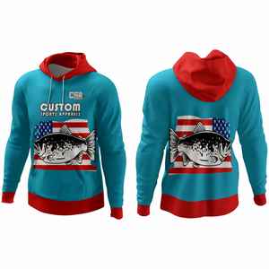 Sudadera de Pesca para Hombre con Protección Facial Transpirable y Estampado por Sublimación, Camiseta de Pesca de Secado Rápido con Estampado DTF Personalizado - Product Image 1