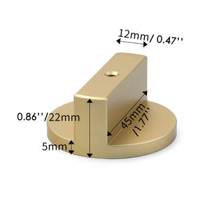 Desain Klasik Kenop Kuningan Aluminium Emas Kuningan Disepuh Bulat Gagang Kabinet - Product Image 5