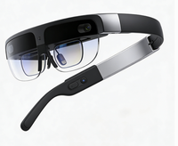 Lunettes intelligentes AR haut de gamme, prototype, style Apple, design industriel, monture en alliage de titane, lentille d'affichage à guide d'ondes, portables et minimalistes
