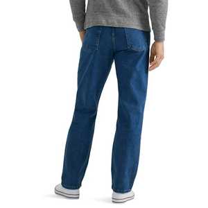 Ropa de calle de otoño 2025, pantalones vaqueros informales para hombre, pantalones vaqueros elásticos ajustados para hombre, pantalones vaqueros rectos de retales bordados Retro para hombre - Product Image 2