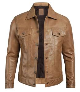 Chaqueta de Cuero Personalizada para Hombre, Estilo Urbano, Corte Casual, Ropa de Cuero Genuino, Proveedor Mayorista - Product Image 6