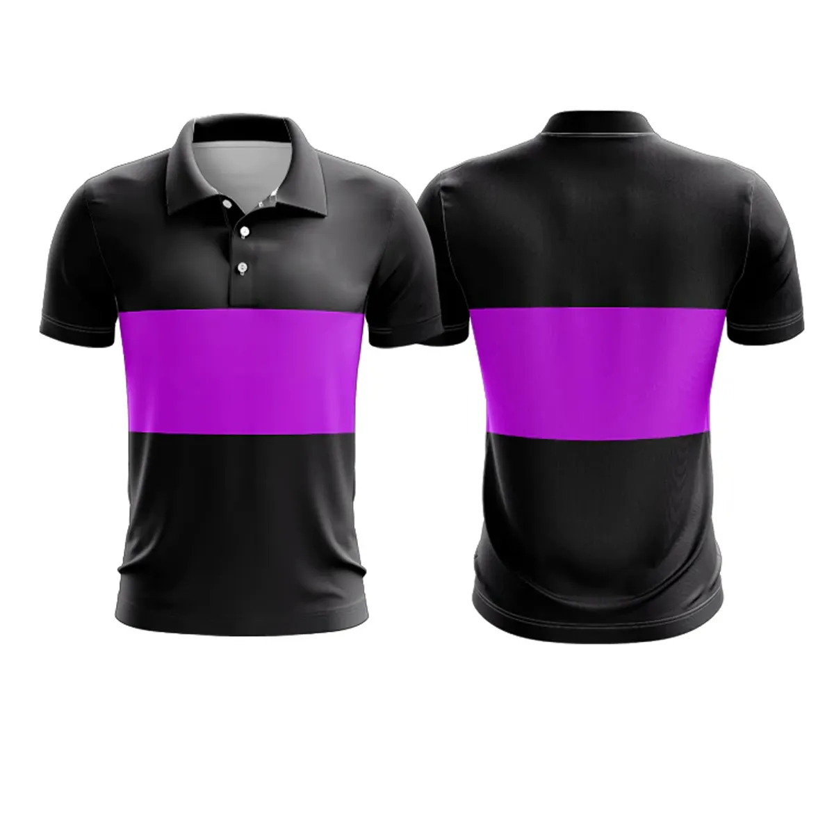 Polo Shirt cetak kustom kualitas dapat diandalkan dengan desain kustom sublimasi kaus Golf pria ukuran besar