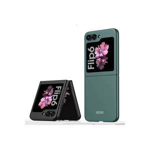 Étui rigide Samsung pour Galaxy Z Flip 6 - Coque PC argentée élégante avec support - Product Image 2