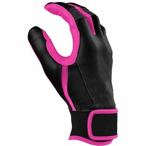 Gants de frappe de baseball en cuir véritable, très demandés, antidérapants, légers, pour adultes, avec fermeture auto-agrippante. - Product Image 5