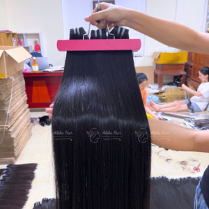 Precio competitivo barato 100% sin procesar hueso crudo recto cutícula alineados vendedores de cabello humano en extensiones de cabello de Vietnam - Product Image 4