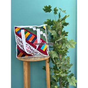 Bolso de mano acolchado de algodón para mujer, superventas, diseño de retales hecho a mano para verano, para viajes de comestibles, uso diario, gran idea de regalo - Product Image 4
