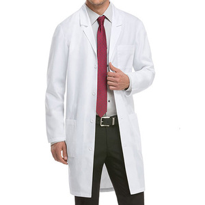 Batas de laboratorio transpirables médicas profesionales Diseño personalizado Algodón blanco Doctor Hospital Abrigos Moda Venta caliente Enfermera Hombres - Product Image 2