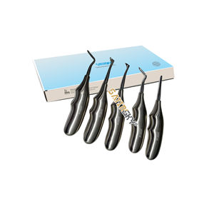 Juego de Elevadores Dentales Manuales Recubiertos de Oro, 5 Flohr Bein PDL, Kit de Extracción Atraumática de Acero Inoxidable - Product Image 6