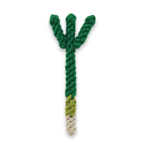 Juguete de Cuerda Hecho a Mano con Forma de Cebolla Verde para Perros Activos - Product Image 1