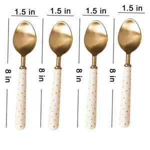 Juego de Cubiertos de Metal de acero inoxidable hecho a mano de diseño clásico Fabricante y exportador Juego de Cubiertos de Metal de nuevo diseño Mejor exportador - Product Image 3