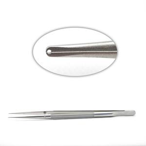 A + grado médico 18cm Acero inoxidable Pierse joyeros fórceps 0,3mm punta Manual reutilizable instrumento médico para aplicaciones ENT - Product Image 2