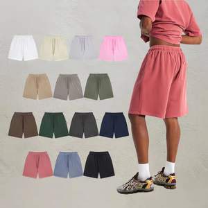 Pantalones Cortos de Felpa de Algodón Grueso Personalizados 2025, Cintura Elástica, Transpirables, de Secado Rápido, Estilo Urbano, Deportivos, Tipo Cargo, Color Sólido - Product Image 5