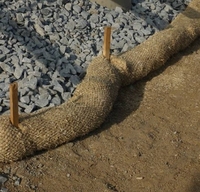 Geotextil de fibra de coco duradero: alfombrilla de control de erosión de fibra de coco ecológica para paisajismo, construcción de carreteras, estabilización del suelo