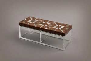 Juego de caja acrílica de madera artesanal con Incrustaciones de nácar Ideal para almacenar frutas secas, chocolates y regalos de Ramadán - Product Image 4