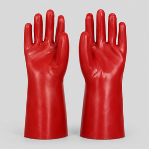 Gants en PVC enduit durable, gants de travail à revêtement robuste, gants confortables à prise en main en tissu, matière antidérapante pour la manipulation sécurisée - Product Image 4