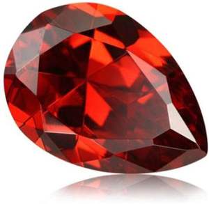 พลอยโกเมนสีแดงธรรมชาติ 3x2 มม. ทรงหยดน้ำ คุณภาพดีที่สุด สำหรับทำเครื่องประดับ - Product Image 3