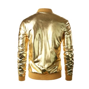 Veste en satin double face de haute qualité Blouson bombardier brodé avec logo de marque personnalisé Veste de baseball pour hommes - Product Image 2