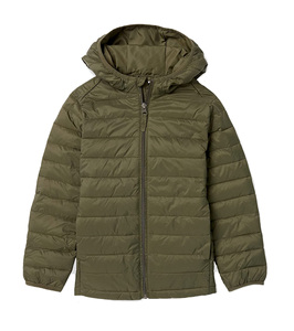 Chaqueta Acolchada con Capucha y Cierre para Hombre, con Logotipo Frontal, Manga Larga, Cálida, Ligera, Informal, Rellena de Algodón - Product Image 1