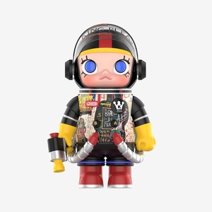POP MART MEGA SPACE MOLLY 400% Édition Artiste Jean-<span class=keywords><strong>Michel</strong></span> Basquiat avec ABS PC PVC pour Collectionneurs d'Art - Product Image 1