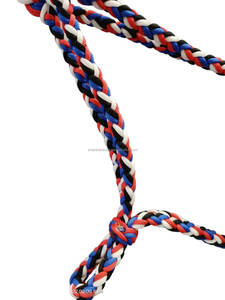 Premium Fancy Western Saddle Horse <b>Rope</b> <b>Halter</b> Handmade P.P Material in Blue/Black/Red/White Comfortable Fit Horse Weaving - Product Image 2