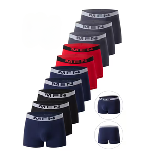 Calzoncillos Bóxer de Poliéster Transpirable y Sin Costuras a Precio Económico, Cómodos para Hombre, de Tiro Medio, con Espacio Suficiente en la Entrepierna - Product Image 1