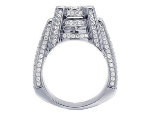 Trendy Hip Hop VVS Moissanite Diamond Gold Plated S925 Sterling Silver Iced Out Anillo personalizado para hombres - Product Image 5