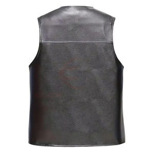 Gilet d'hiver pour homme en laine/polyester respirant et durable, imperméable et coupe-vent, avec poche 5 dimensions - Product Image 2