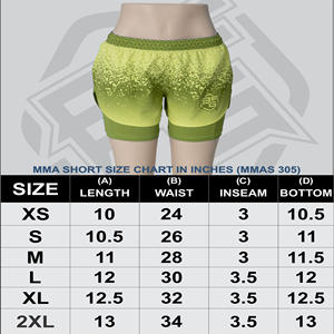 Pantalones cortos de agarre MMA cómodos de cintura alta para mujer, color y tamaño personalizados para entrenamiento físico, gimnasio, entrenamiento y correr, MOQ bajo - Product Image 5