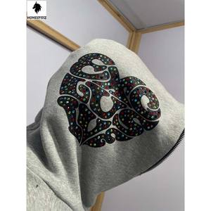 เสื้อฮู้ดผ้าฟลีซปักโลโก้ได้ตามต้องการของผู้ชายเสื้อสเวตเชิ้ตลำลองฤดูหนาวแบบลำลองเทคนิคการพิมพ์ลายนูนบนหน้าจอแบบ3D เทคนิคซักได้ - Product Image 2