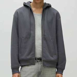 Premium Quality Zipper 100% Cotton <b>Fleece</b> <b>Hoodie</b> for <b>Men</b> Regular Fit Pullover Hooded Collar Heavyweight Winter 2 Pcs - Product Image 3