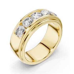 Bague pour femme en or 18 carats, 14 carats, 10 carats et argent, sertie de diamants de laboratoire ronds brillants de 1,75 carat, qualité VVS-VS, EF, CVD - Product Image 4