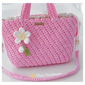 Sac en crochet, fil de raphia, mini sac à main pour un style estival, vêtements de villégiature et présentation en boutique, fabrication artisanale au Vietnam - Product Image 4