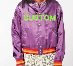 Chaqueta de Satén Morada para Hombre, Chaquetas 2026, Chaquetas 2025, Chaquetas Personalizadas, Chaquetas Escolares, Chaquetas de Fiesta, Chaquetas de Moda de Nueva Tendencia - Product Image 2