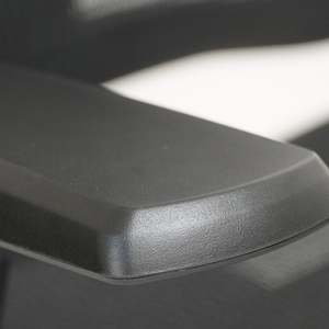 Chaise de bureau noire haut de gamme avec soutien lombaire réglable, design ergonomique en maille, pliable, en mousse et aluminium, pour usage domestique ou professionnel - Product Image 3