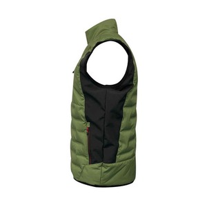 Plus Size Puffer Vest 100% Polyester Veste sans manches en gros décontracté Logo personnalisé hommes Zipper Plus Size Puffer Vest Gilets - Product Image 3