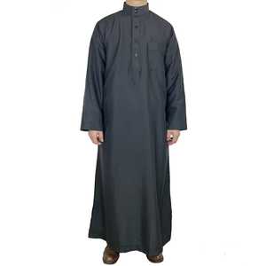 Túnica Tradicional Musulmana de Alta Calidad 2023, Jubba, Thobe, Thawb para Hombres Árabes, Talla Grande, Thowb Bordado - Product Image 4