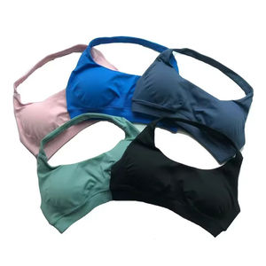 Soutien-gorge de sport sans couture pour femmes Teintures organiques Bas quantité minimale de commande Gym Wear Private Label Plus Size Options Wholesale - Product Image 1
