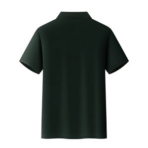 Camisetas de algodón Polos informales para hombre Logotipo personalizado al por mayor y tela transpirable de color - Product Image 5