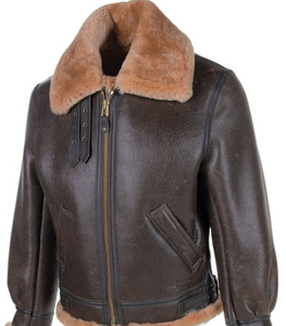 Chaquetas Bomber para Hombre de Alta Calidad 2025, Chaqueta de Cuero de Piel de Oveja Real, Diseño Personalizado, Gruesa, Impermeable, Transpirable, para Invierno - Product Image 1