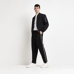 Blouson aviateur personnalisé pour hommes avec décoration brodée col montant nouveau design Streetwear décontracté pour l'extérieur - Product Image 2