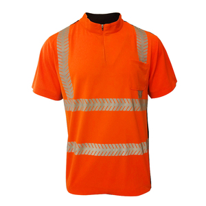 ANSI ISEA Approved Reflective Breathable Polyester Safety Work Wear Shirt High Visibility <b>Construction</b> Security Industrial - Product Image 3