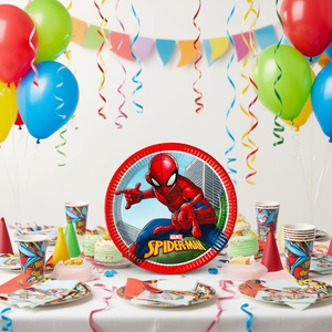 Assiettes jetables Spider-Man 23 cm, 6 pièces, fournitures de fête - Product Image 3