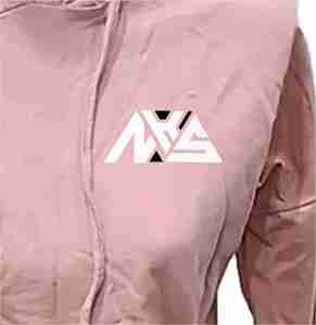 เสื้อฮู้ดครอปท็อปผู้หญิงคุณภาพสูง ดีไซน์สั่งทำได้ ผ้าถักมีฮู้ด ระบายอากาศ แห้งเร็ว สำหรับฤดูหนาว โลโก้ด้านหน้า - Product Image 5